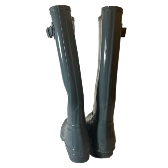 Hunter Women’s Original Tall Rain Boots Wellies Gray Slate Size 9 - Picture 5 of 8